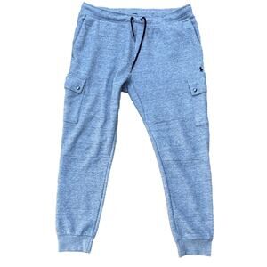 Polo Ralph Lauren Double Tech Cargo Sweat Pants Jogger Track Pocket Pants XL